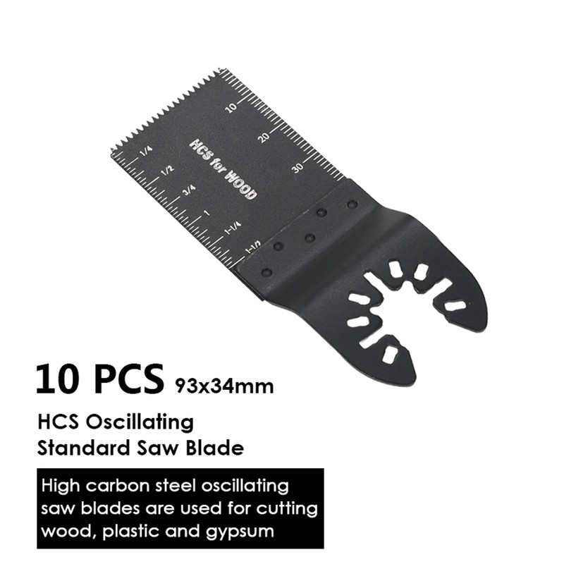 10pcs Multifunctional Saw Blades High Carbon Steel 34mm Oscillating Saw