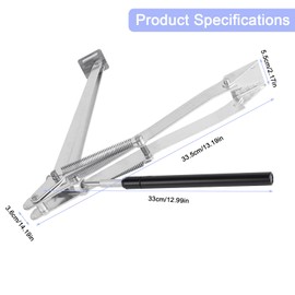 Auto Vent Opener 2 X Dual Spring Automatic Greenhouse Window Opener Roof Vent Opener Auto Vent Kit with 3Pcs Microfiber Cleaning Rag, Solar Heat Sensitive Agriculture Gardening Tools and Supplies