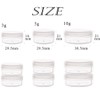 ZEJIA 10 Gram Cosmetic Containers 10pcs Sample Jars with Lids