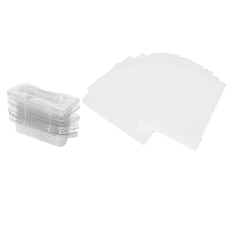 60pcs Lip Balm Pouches Professional DIY Clear Plastic Lip Balm