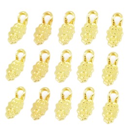 100pcs Gold Color Spoon Glue on Bail for Earring Bails or Scrabble and Glass Pendants Charms Connector Jewelry Decor