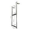 Marine Boat SS 2 Steps TELESCOPING Ladder Over Platform Rubber