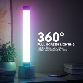 Queenfavor RGB Light Bar,TV LED Backlight,Smart LED Light Bar for Room,Equipped with Star Projector,Multiple Control Modes,Smart LED Gaming Lights with Music Mode and Scene Mode（6 PCS）