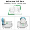Dish Drying Rack, Expandable Dish Rack for Kitchen Counter, Stainless