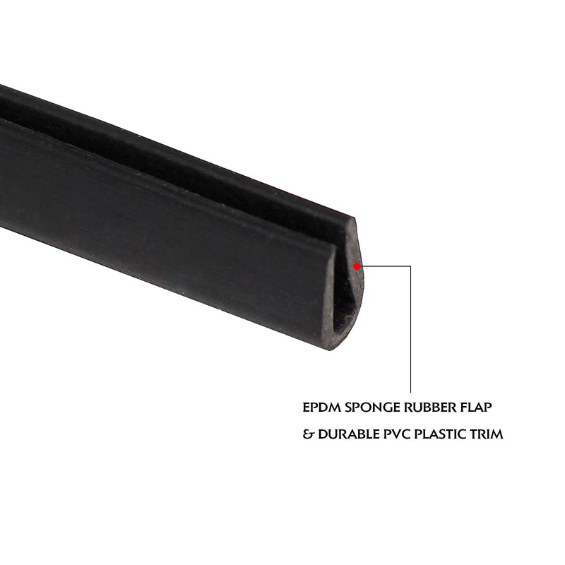 5ft-Automotive Door U Shape Entry Edge Guard-Flexible PVC-Weather Proofing for