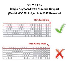 HRH Ombre Yellow Silicone Keyboard Cover Keypad Skin for Magic Keyboard with Numeric Keypad A1843 MQ052LL/A Released in 2017 (US Layout)