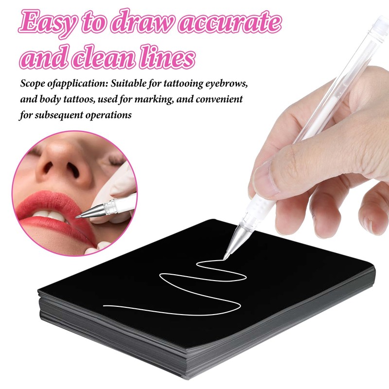 Eyebrow Microblading Marker Pen, 4 Pcs Brow Mapping Pens with