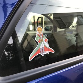 Great for cars, suitcases, and laptops! Special material stickers that will not fade when applied to outdoor applications! Waterproof Laminated Big Size Stickers - The Little Prince (Dress Prince)