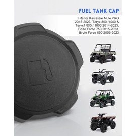 Gas Cap Fuel Cap Fit for Kawasaki Mule PRO Teryx 800/1000 & Teryx4 800/1000 Brute Force 750 650, Replace 51049-0718, 51049-0001