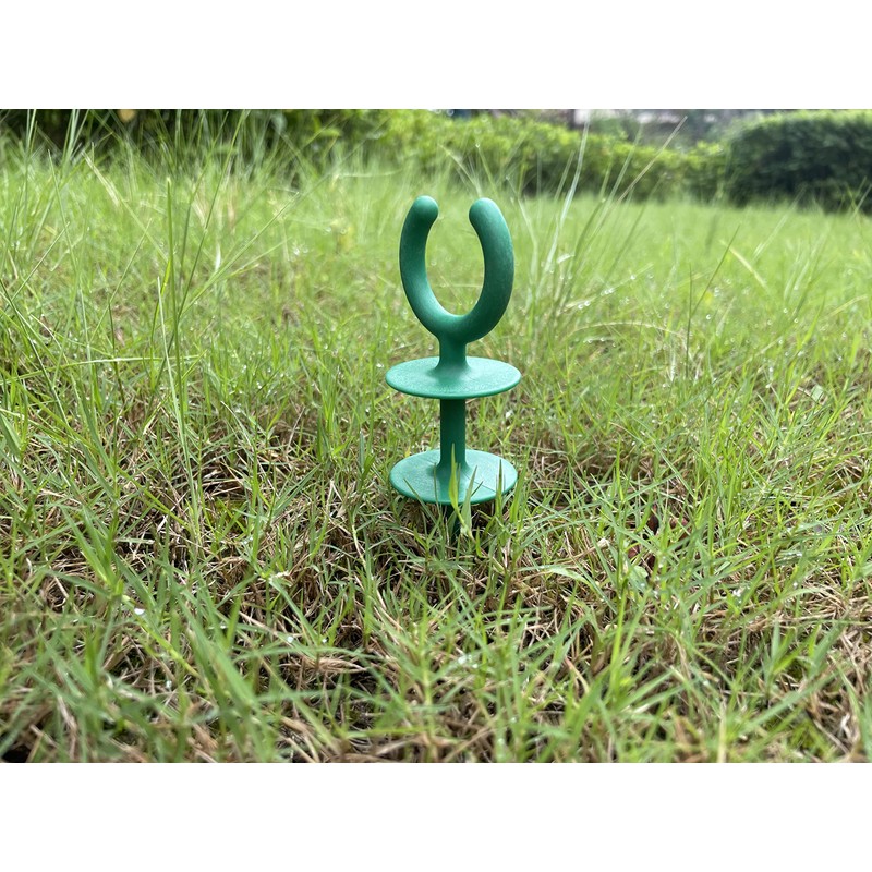 WIBBLESOX 20 Pcs Green Garden Hose Guide Stakes Holiday Lights