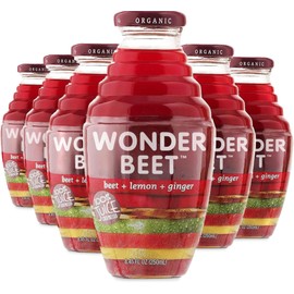 Beetology Organic Beet, Lemon and Ginger Juice 8.45oz (6 Pack) | 100% Cold Pressed | Heart Healthy | Nutrient Packed Vegetable Juice | Vibrant Flavor