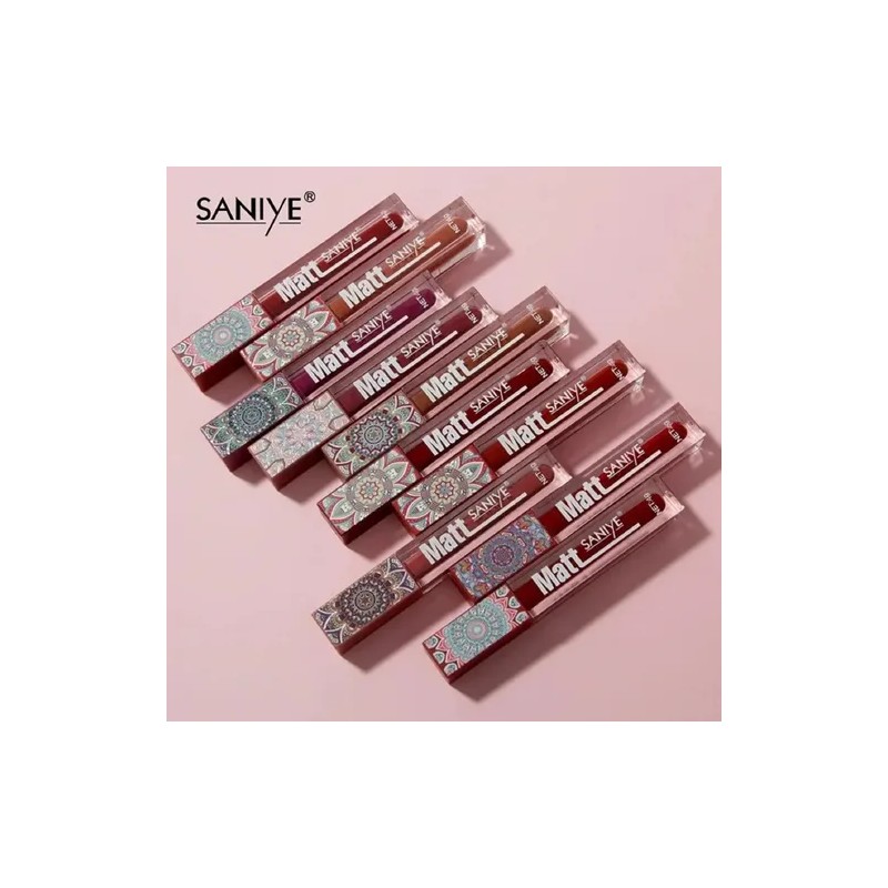 Set 8 Labiales Líquidos Efecto Matte Intensidad De Color
