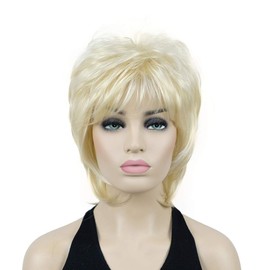Lydell Short Blonde Layered Shaggy Full Synthetic Wig Wigs