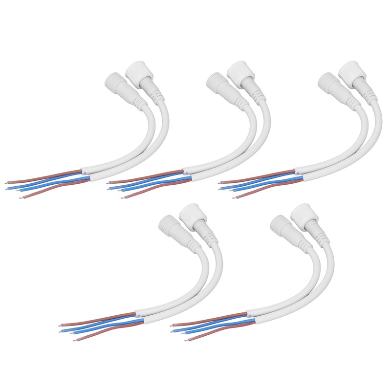 5 Sets 2 Pin Electrical Connector Waterproof Male and Female