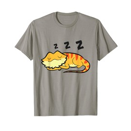 Bearded Dragon Pajama Reptile Lizard Sleeping Bearded Dragon T-Shirt