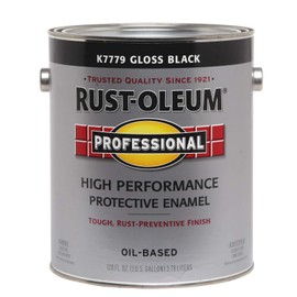 RUST-OLEUM K7779-402 Enamel Gloss BLK 1G VOC, 1 Gallon (Pack of 1), Black, 128 Fl Oz