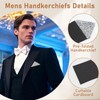 Gsyziux Prefolded Handkerchiefs Rhinestone Pocket Squares for Men Handkerchiefs on