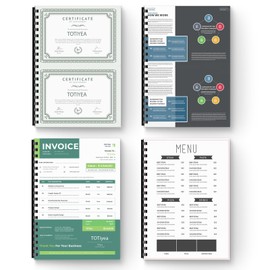 TOTiyea 100 Pack 19 Ring Plastic Binding Combs, 3/4 Inch Diameter, 185 Sheet Capacity, Letter Size, Black Comb Binding Spines