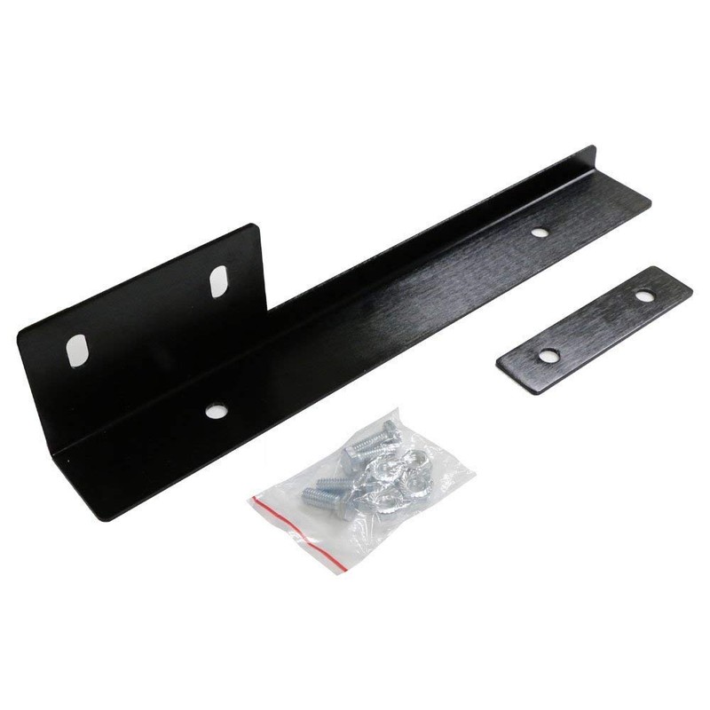 iJDMTOY JDM Black Universal Fit Front Bumper License Plate Relocator