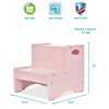 Dream On Me Little Steps Step Stool/Anti-Slid Base/Multipurpose Kids Step