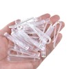 HAHIYO 2.2inch/55mm 60Pcs Clear Plastic U Shape Alligator Clip, Clothespin