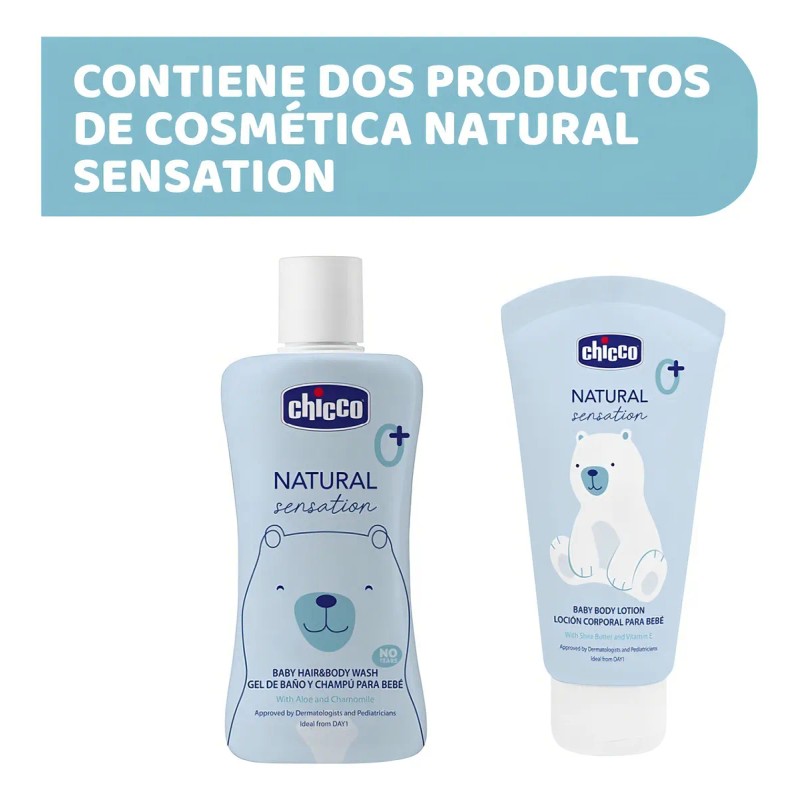 Set Crema Y Shampoo Para Bebé Chicco Natural Sensation 0m+