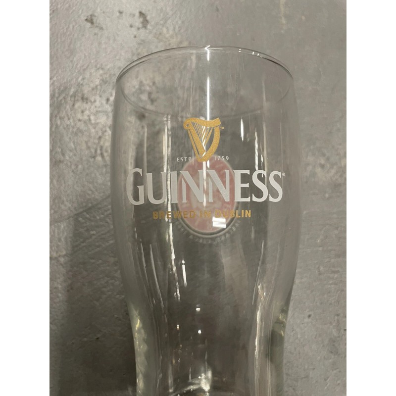 Guinness New Guinness 3/4 pint Glass (Guinness Porter)