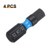 sourcing map 4pcs H7/32 SAE Hex Screwdriver Bit 1/4" Hex