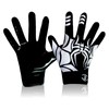 LynsaTac American Youth Football Gloves - White Spider Design, Elastic