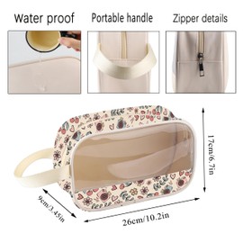 CMNIM Photographer Gift All I Need Is Coffee and My Camera Clear Makeup Bag Photography Lovers Gift Camera Cosmetic Bag, 25721 Camera Bag, Makeup Bag