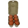 Supa Supa Egg Boxes, 24-Piece, Traditional Fibre Egg Box, 100%