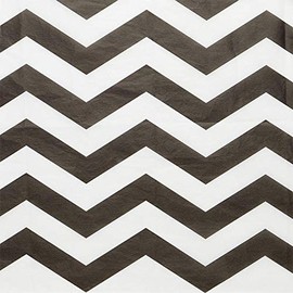 Paper Mart Chevron Tissue Paper Bulk Quantity, 240 Sheets, Black and White Tissue Paper for Gift Bags, 20 x 30 Inch Sheets