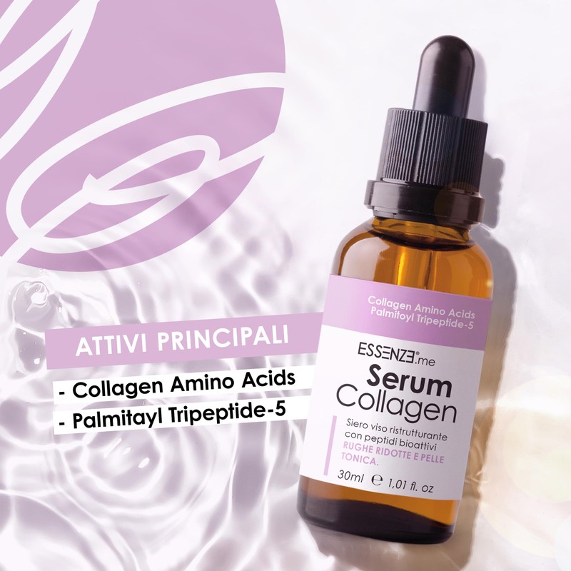 Essenze – Hydrolysiertes Kollagenserum mit bioaktiven Peptiden – Anti-Falten, feuchtigkeitsspendend,