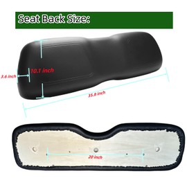 Dr.Acces Golf Cart Seats Front Seat Bottom & Seat Back Assembly for EZGO TXT/Medalist 1994-2013 Models, Replaces OEM # 71751-G04, factory size (Seat Back Black)