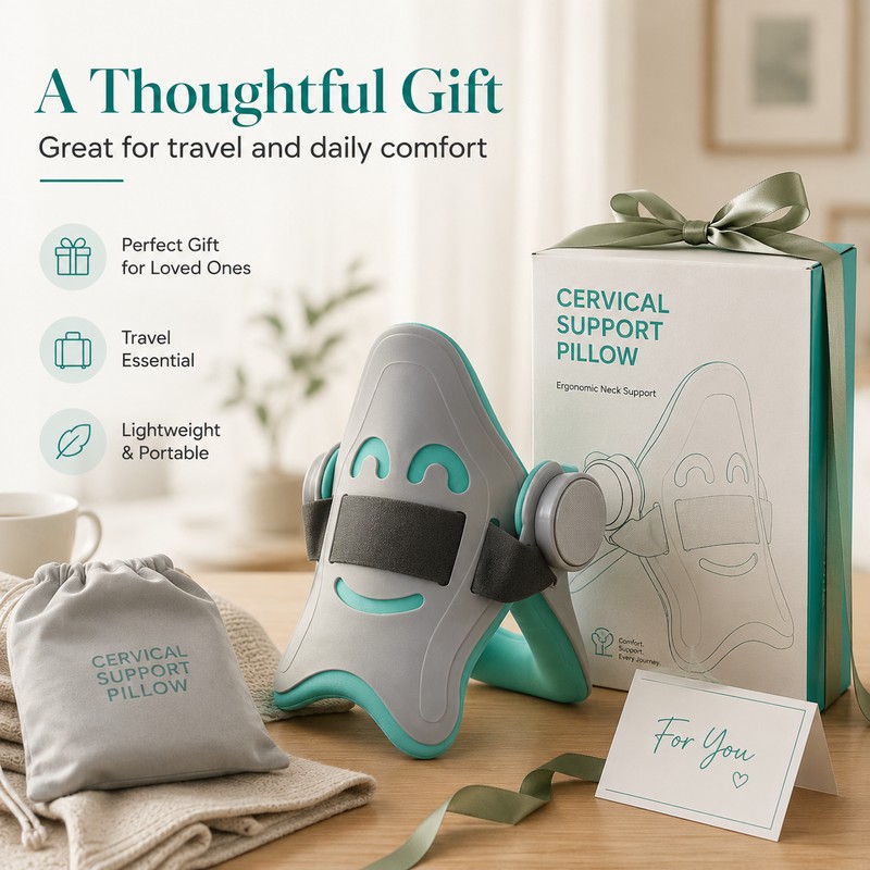 Cervical Neck Support Pillow for Travel and Rest – Breathable