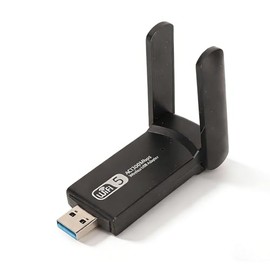 ciciglow Adaptador WiFi USB, 1200 Mbps 2,4 GHz 5,8 GHz Tarjeta de Red Gigabit de Doble Banda para Portátil, Adaptador de Red Inalámbrica Vista/XP/2000/7/8/10, para para