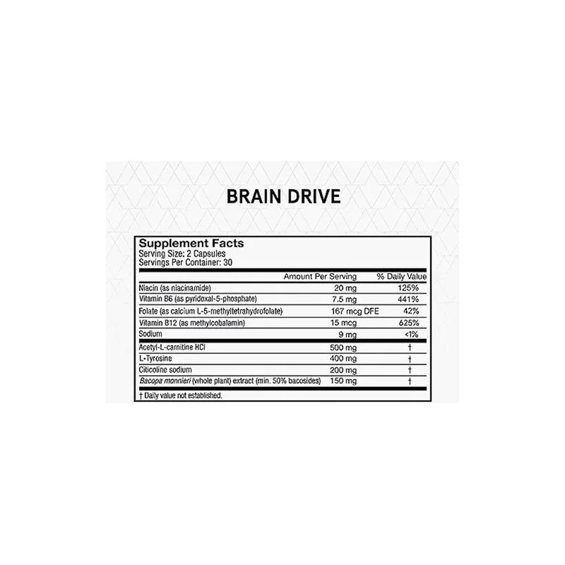 Momentous Brain Drive Nootrópico Polvo 60 Porciones Nsf