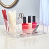 STORi Clear Plastic Small Countertop Vanity Makeup Organizer, Compact Rectangular