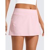 CRZ YOGA Women's Quick Dry Pleated Tennis Skirts Mid Waisted