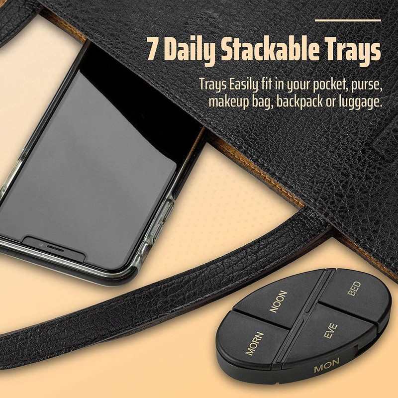 Weekly Pill Box 2 Pack - 4 Times Per Day