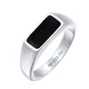 Kuzzoi Men's Silver Ring 925 Sterling Silver Classic Signet Ring