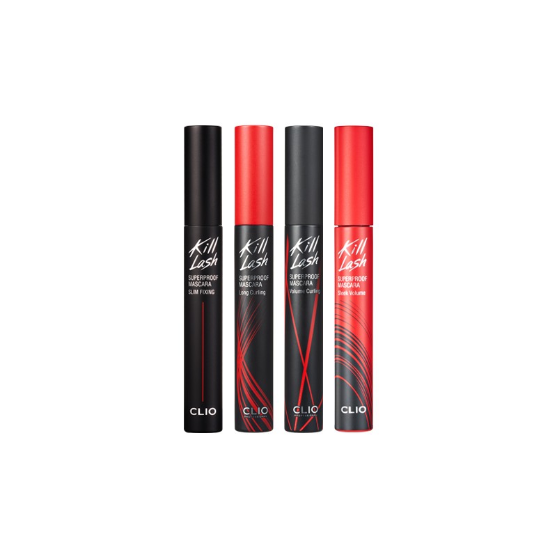 Clio Kill Lash Superproof Mascara 7g, 01 Long Curling, 1