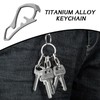 Key Fob, Titanium Keychain Tool, Key Holder with Bottle Opener