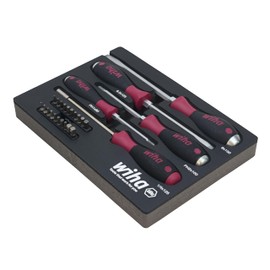 Wiha 52690 25 Piece MicroFinish Screwdriver Tray Set