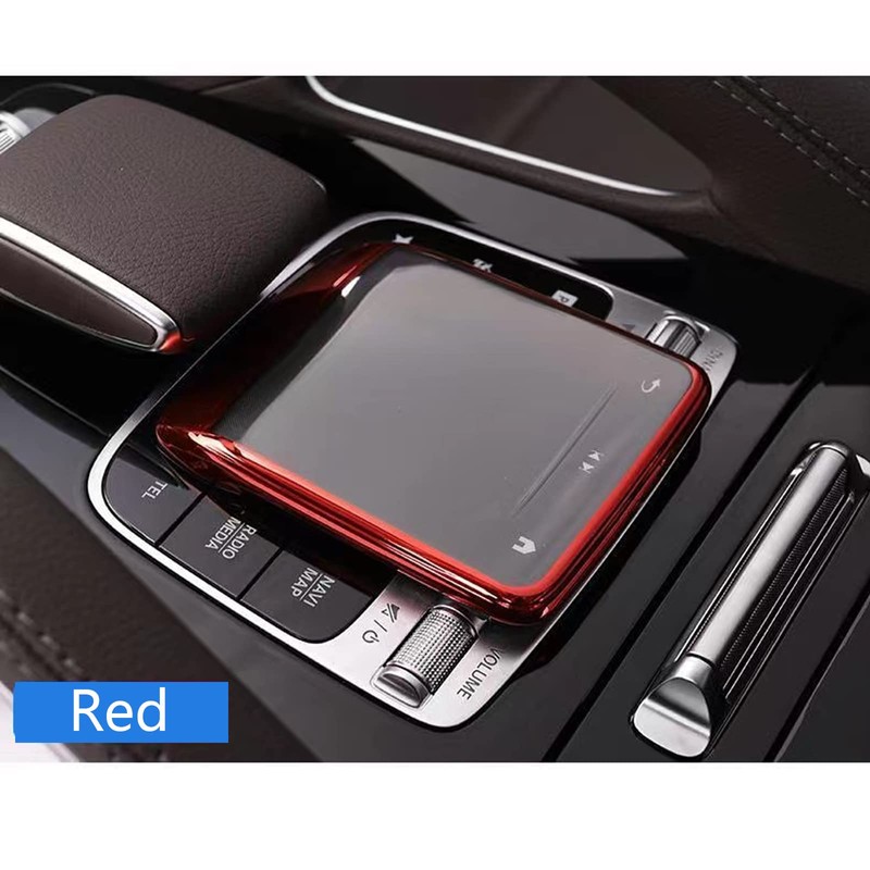 SHIFENG Schutzfolie für Pkw-Mittelkonsolen-Touchpad, weiches TPU, Rot