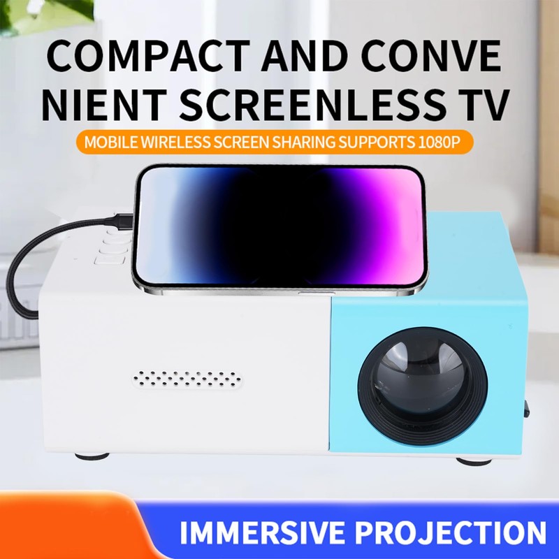 Projector, 1080P Full HD HiFi Portable Film Projector, Smart Home