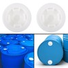 8 Pcs Bung Caps, Plastic White Barrel Caps Water Drum