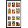 QUTREY 12 Opening Collage Picture Frame 4x6, Black Photo Frame