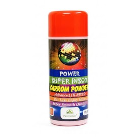 Power Super Disco Carrom Board Powder, Premium Striker Glide Powder for Fast and Smooth Gameplay, Reduces Friction, 80g