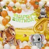 4th Birthday Boy Girl 4 Year Jungle Birthday Decoration Forest